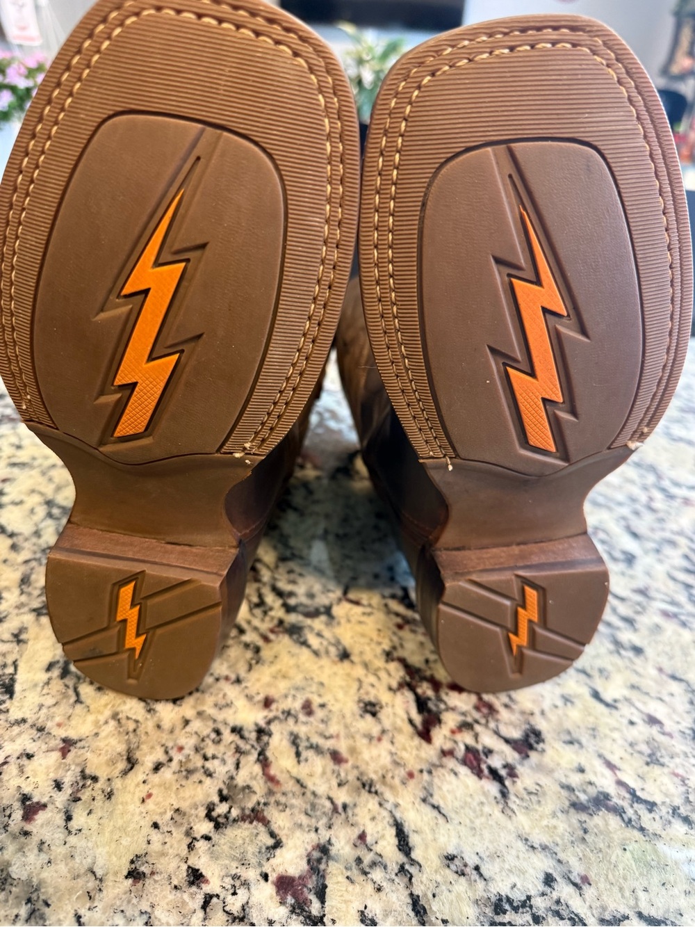 Kids Cody James Brown Leather Boots. Size 3D - Picture 4 of 5
